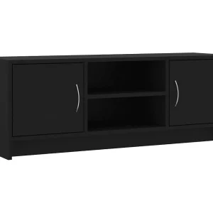 Jonah Tv-meubel 102x30x37,5 cm bewerkt hout zwart Jonah Tv-meubel 102x30x37,5 cm bewerkt hout zwart