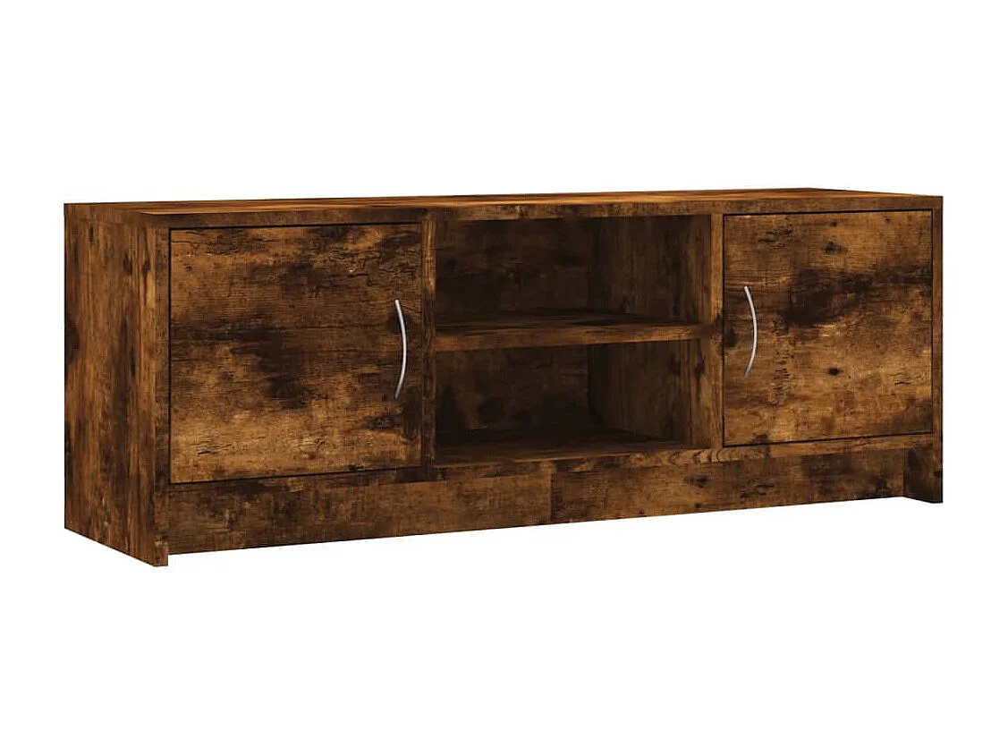 Jonah Tv-meubel 102x30x37,5 cm bewerkt hout gerookt eikenkleurig