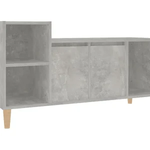 Ibtihal Tv-meubel 100x35x55 cm bewerkt hout betongrijs Ibtihal Tv-meubel 100x35x55 cm bewerkt hout betongrijs
