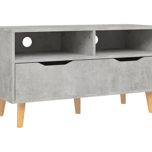 Homosassa Tv-meubel 90x40x48,5 cm bewerkt hout betongrijs Homosassa Tv-meubel 90x40x48,5 cm bewerkt hout betongrijs
