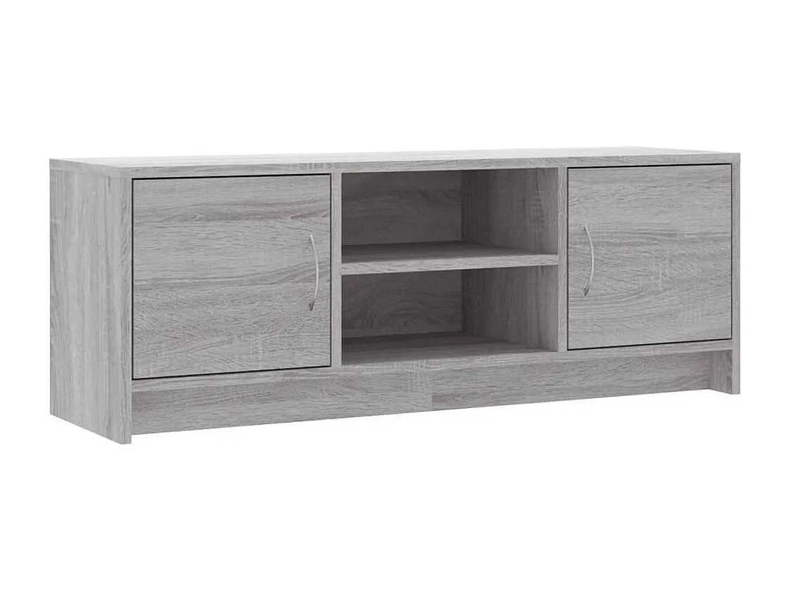 Jonah Tv-meubel 102x30x37,5 cm bewerkt hout grijs sonoma eikenkleurig