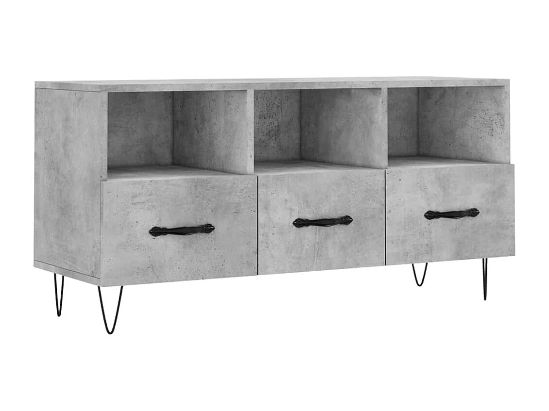 Juana Fernanda Tv-meubel 102x36x50 cm bewerkt hout betongrijs