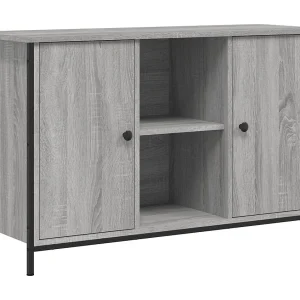 Jacques-Alain Tv-meubel 100x35x65 cm bewerkt hout grijs sonoma eikenkleurig Jacques-Alain Tv-meubel 100x35x65 cm bewerkt hout grijs sonoma eikenkleurig