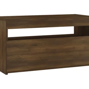 Ilion Tv-meubel met LED-verlichting 75x35x40 cm bruin eikenkleur Ilion Tv-meubel met LED-verlichting 75x35x40 cm bruin eikenkleur