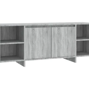 Isolde Tv-meubel 130x35x50 cm bewerkt hout grijs sonoma eikenkleurig Isolde Tv-meubel 130x35x50 cm bewerkt hout grijs sonoma eikenkleurig