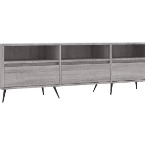 Joël Tv-meubel 150x30x44,5 cm bewerkt hout grijs sonoma eikenkleurig Joël Tv-meubel 150x30x44,5 cm bewerkt hout grijs sonoma eikenkleurig