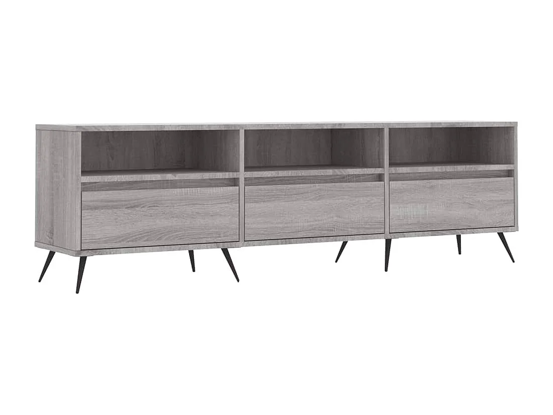 Joël Tv-meubel 150x30x44,5 cm bewerkt hout grijs sonoma eikenkleurig