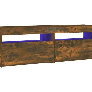 Ilion Tv-meubel met LED-verlichting 120x35x40 cm gerookt eikenkleurig Ilion Tv-meubel met LED-verlichting 120x35x40 cm gerookt eikenkleurig