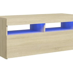 Ilion Tv-meubel met LED-verlichting 90x35x40 cm sonoma eikenkleurig Ilion Tv-meubel met LED-verlichting 90x35x40 cm sonoma eikenkleurig