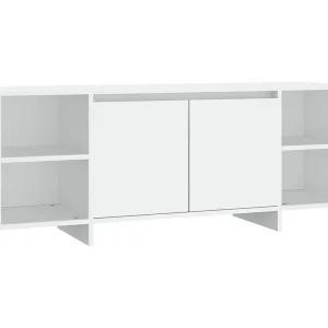 Isolde Tv-meubel 130x35x50 cm bewerkt hout wit Isolde Tv-meubel 130x35x50 cm bewerkt hout wit
