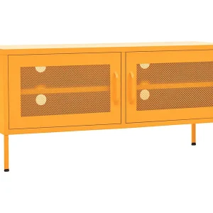 Jennica Tv-meubel 105x35x50 cm staal mosterdgeel Jennica Tv-meubel 105x35x50 cm staal mosterdgeel