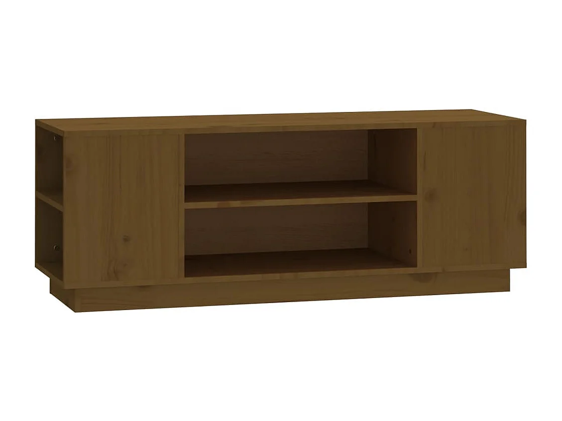Hylindra Tv-meubel 110x35x40,5 cm massief grenenhout honingbruin