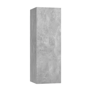 Hoeselt Tv-meubel 30,5x30x90 cm bewerkt hout betongrijs Hoeselt Tv-meubel 30,5x30x90 cm bewerkt hout betongrijs