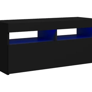 Ilion Tv-meubel met LED-verlichting 90x35x40 cm zwart Ilion Tv-meubel met LED-verlichting 90x35x40 cm zwart