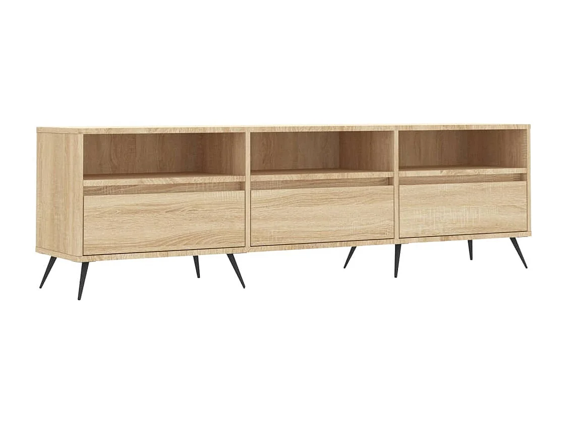 Joël Tv-meubel 150x30x44,5 cm bewerkt hout sonoma eikenkleurig