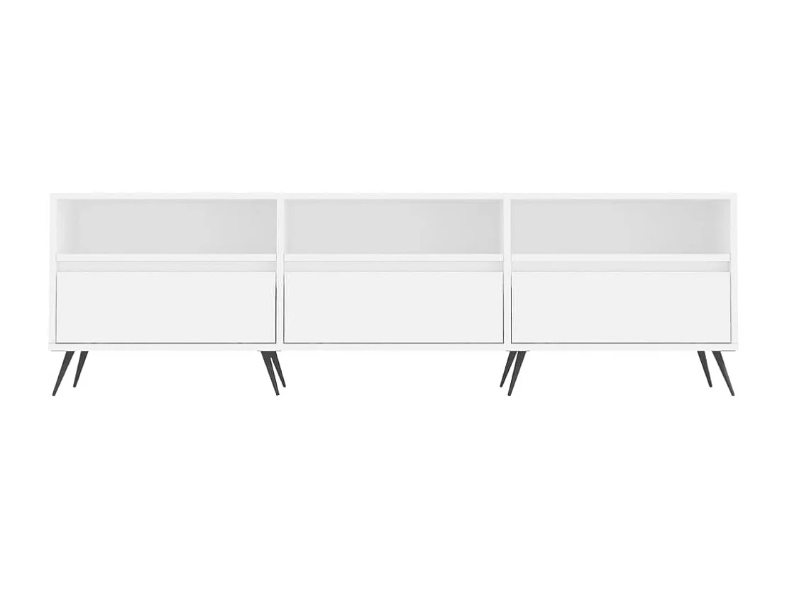 Joël Tv-meubel 150x30x44,5 cm bewerkt hout wit