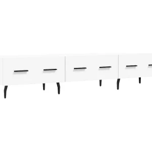 Jorven Tv-meubel 150x36x30 cm bewerkt hout wit Jorven Tv-meubel 150x36x30 cm bewerkt hout wit