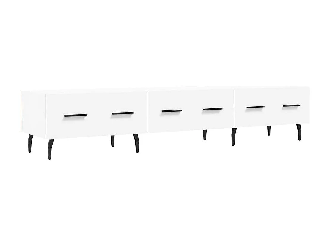 Jorven Tv-meubel 150x36x30 cm bewerkt hout wit