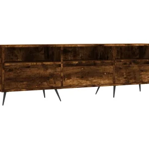 Joël Tv-meubel 150x30x44,5 cm bewerkt hout gerookt eikenkleurig Joël Tv-meubel 150x30x44,5 cm bewerkt hout gerookt eikenkleurig