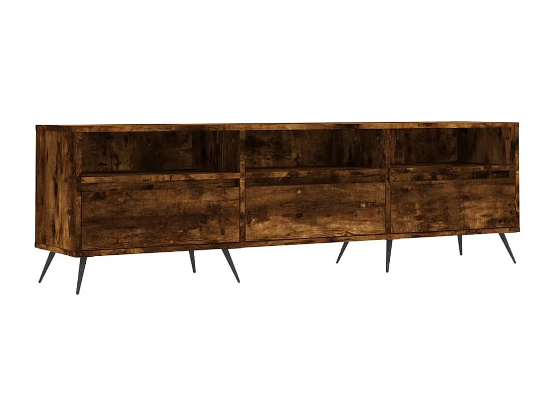 Joël Tv-meubel 150x30x44,5 cm bewerkt hout gerookt eikenkleurig