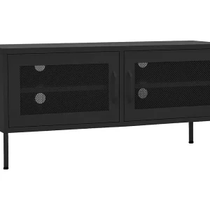 Jennica Tv-meubel 105x35x50 cm staal zwart Jennica Tv-meubel 105x35x50 cm staal zwart