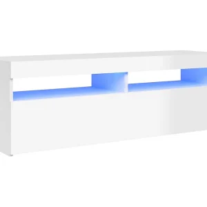 Ilion Tv-meubel met LED-verlichting 120x35x40 cm hoogglans wit Ilion Tv-meubel met LED-verlichting 120x35x40 cm hoogglans wit