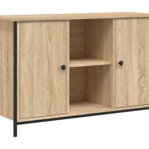 Jacques-Alain Tv-meubel 100x35x65 cm bewerkt hout sonoma eikenkleurig Jacques-Alain Tv-meubel 100x35x65 cm bewerkt hout sonoma eikenkleurig