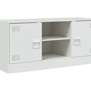 Jean-Claude Tv-meubel 99x39x44 cm staal wit Jean-Claude Tv-meubel 99x39x44 cm staal wit