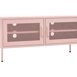Jennica Tv-meubel 105x35x50 cm staal roze Jennica Tv-meubel 105x35x50 cm staal roze