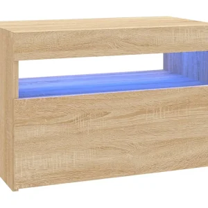 Ilion Tv-meubel met LED-verlichting 60x35x40 cm sonoma eikenkleurig Ilion Tv-meubel met LED-verlichting 60x35x40 cm sonoma eikenkleurig