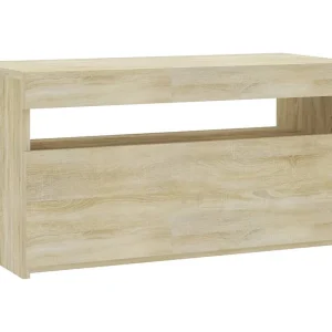 Ilion Tv-meubel met LED-verlichting 75x35x40 cm sonoma eikenkleurig Ilion Tv-meubel met LED-verlichting 75x35x40 cm sonoma eikenkleurig