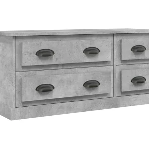Joeri Tv-meubel 100×35,5×45 cm bewerkt hout betongrijs Joeri Tv-meubel 100×35,5×45 cm bewerkt hout betongrijs