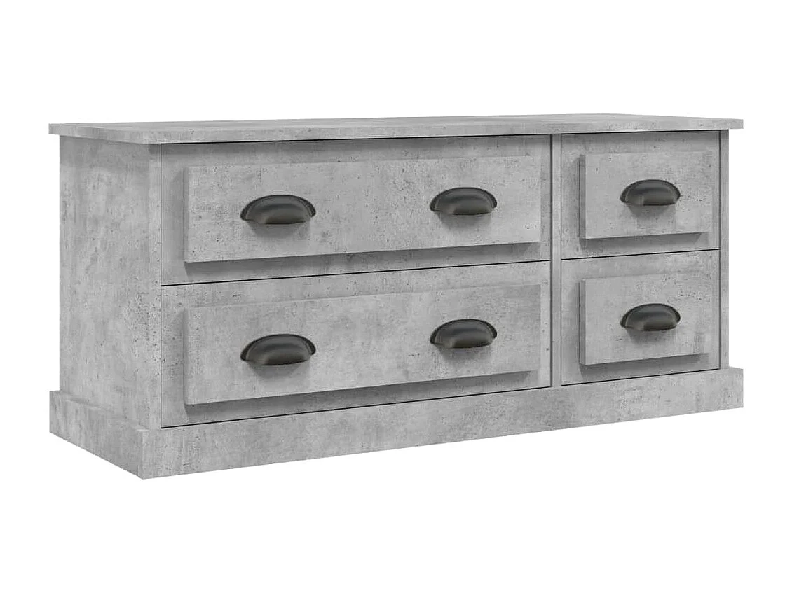 Joeri Tv-meubel 100x35,5x45 cm bewerkt hout betongrijs