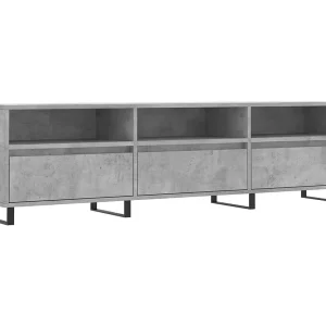 Hørning Tv-meubel 150x30x44,5 cm bewerkt hout betongrijs Hørning Tv-meubel 150x30x44,5 cm bewerkt hout betongrijs