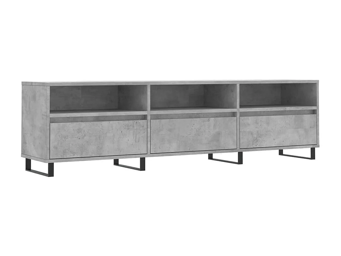 Hørning Tv-meubel 150x30x44,5 cm bewerkt hout betongrijs
