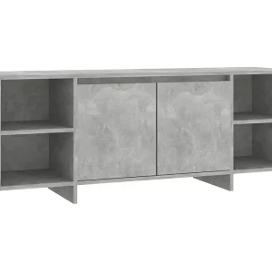 Isolde Tv-meubel 130x35x50 cm bewerkt hout betongrijs Isolde Tv-meubel 130x35x50 cm bewerkt hout betongrijs