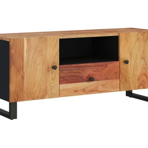 Invar Tv-meubel 105×33,5×46 cm massief acaciahout en bewerkt hout Invar Tv-meubel 105×33,5×46 cm massief acaciahout en bewerkt hout