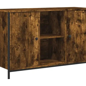 Jacques-Alain Tv-meubel 100x35x65 cm bewerkt hout gerookt eikenkleurig Jacques-Alain Tv-meubel 100x35x65 cm bewerkt hout gerookt eikenkleurig