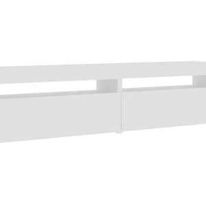 Ilion Tv-meubelen 2 st met LED-verlichting 75x35x40 cm hoogglans wit Ilion Tv-meubelen 2 st met LED-verlichting 75x35x40 cm hoogglans wit