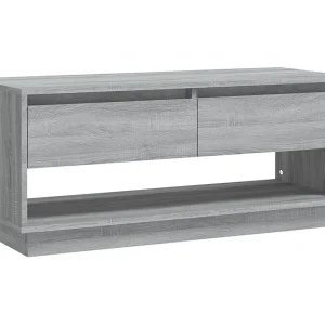 Ilias  Tv-meubel 102x41x44 cm bewerkt hout grijs sonoma eikenkleurig