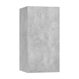 Hoeselt Tv-meubel 30,5x30x60 cm bewerkt hout betongrijs Hoeselt Tv-meubel 30,5x30x60 cm bewerkt hout betongrijs