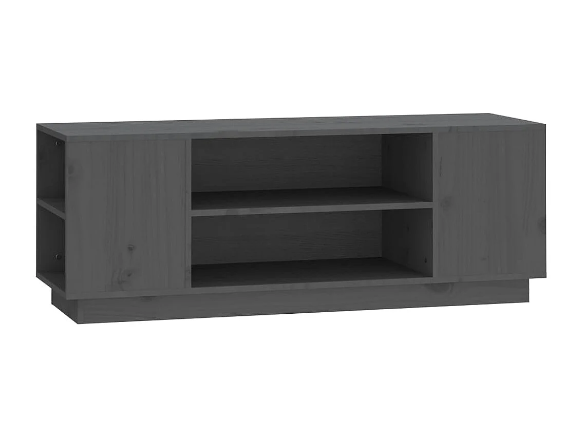 Hylindra Tv-meubel 110x35x40,5 cm massief grenenhout grijs