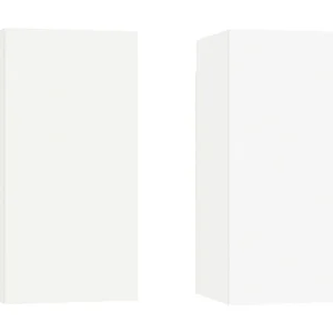 Hoeselt Tv-meubelen 2 st 30,5x30x60 cm bewerkt hout wit Hoeselt Tv-meubelen 2 st 30,5x30x60 cm bewerkt hout wit