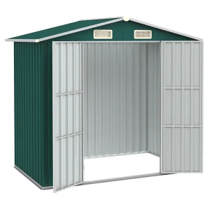Iisakki Tuinschuur 205x129x183 cm gegalvaniseerd staal groen Iisakki Tuinschuur 205x129x183 cm gegalvaniseerd staal groen