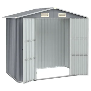 Iisakki Tuinschuur 205x129x183 cm gegalvaniseerd staal grijs Iisakki Tuinschuur 205x129x183 cm gegalvaniseerd staal grijs