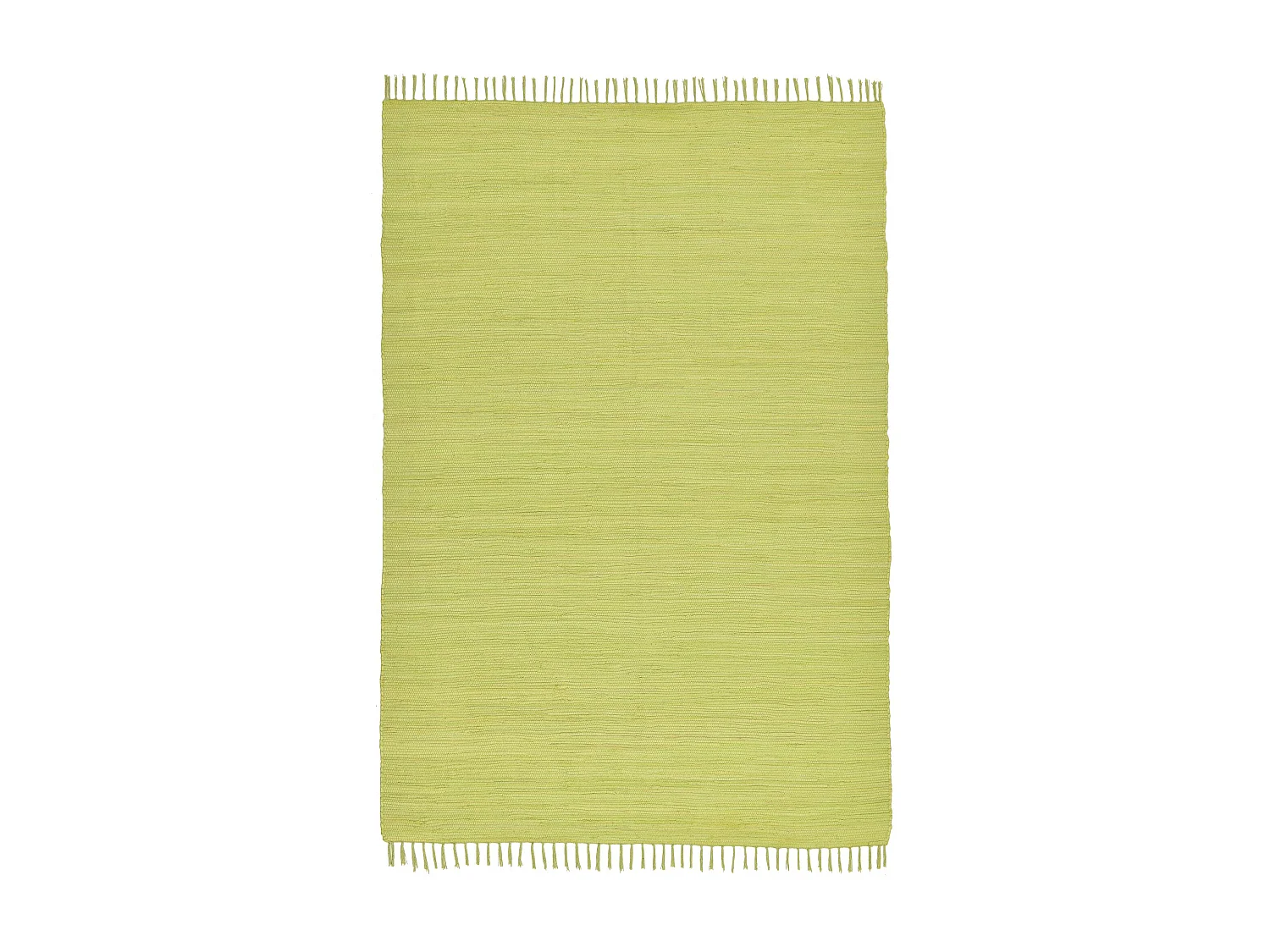 Katoenen tapijt, handgeweven en omkeerbaar 90x160 cm groen Happy Cotton