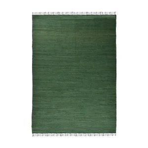 Katoenen tapijt, handgeweven en omkeerbaar 160×230 cm donkergroen Happy Cotton Katoenen tapijt, handgeweven en omkeerbaar 160×230 cm donkergroen Happy Cotton