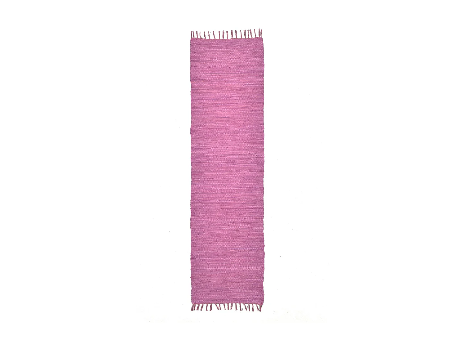 Katoenen tapijt, handgeweven en omkeerbaar 70x250 cm bes Happy Cotton