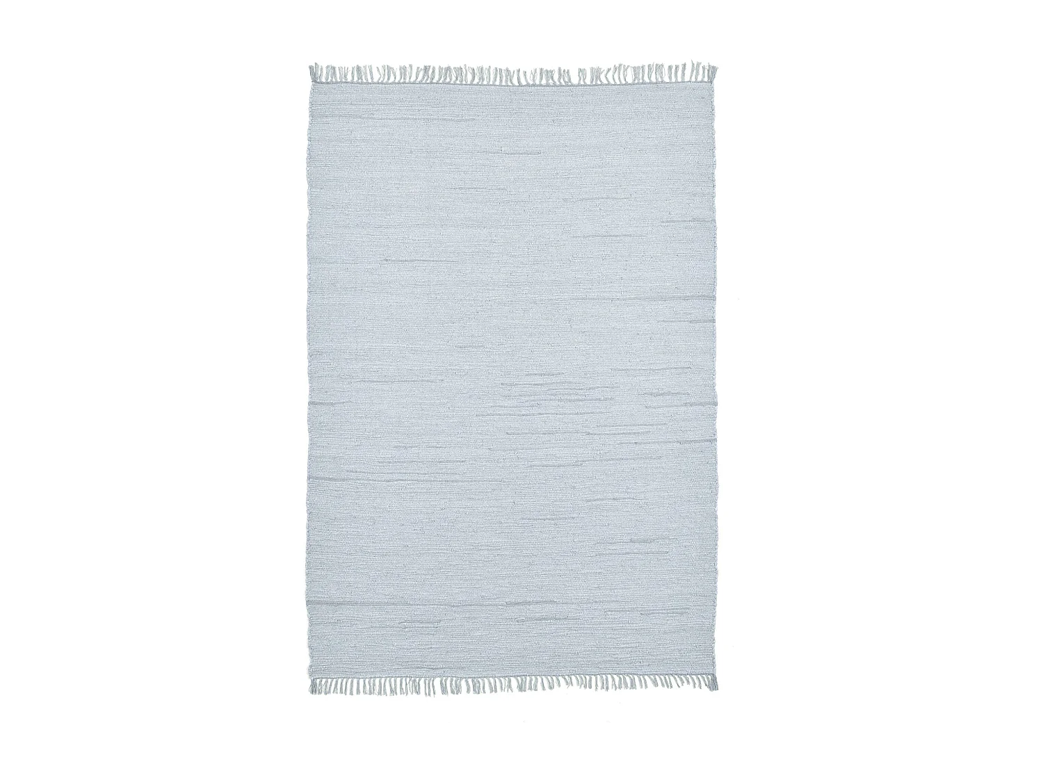 Katoenen tapijt, handgeweven en omkeerbaar 160x230 cm grijs Happy Cotton