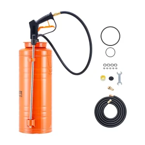 Industriële Roestvrijstalen Sproeier SucceBuy, Inhoud Ca. 13,2 l, Handpomp, met Spuitlans 52 cm, Slang 1,2 m en 3 m, 2 Messing Spuitmonden Industriële Roestvrijstalen Sproeier SucceBuy, Inhoud Ca. 13,2 l, Handpomp, met Spuitlans 52 cm, Slang 1,2 m en 3 m, 2 Messing Spuitmonden